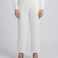 LINEN BOOT-CUT TROUSERS
