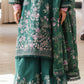 LAUREL GREEN-3 PC EMBROIDERED LAWN SUIT