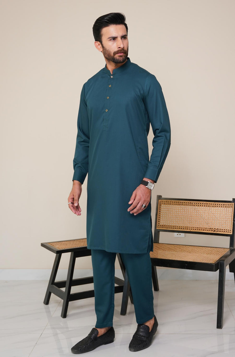 Deep Teal - Sherwani (Men)