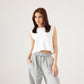 WIDE LEG MUSLIN TROUSER