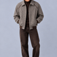 HARRINGTON CHECK JACKET - Brown