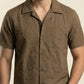 EMBROIDERED CAMP COLLAR SHIRT