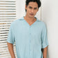 WAFFEL TEXTURED SAFARI SHIRT