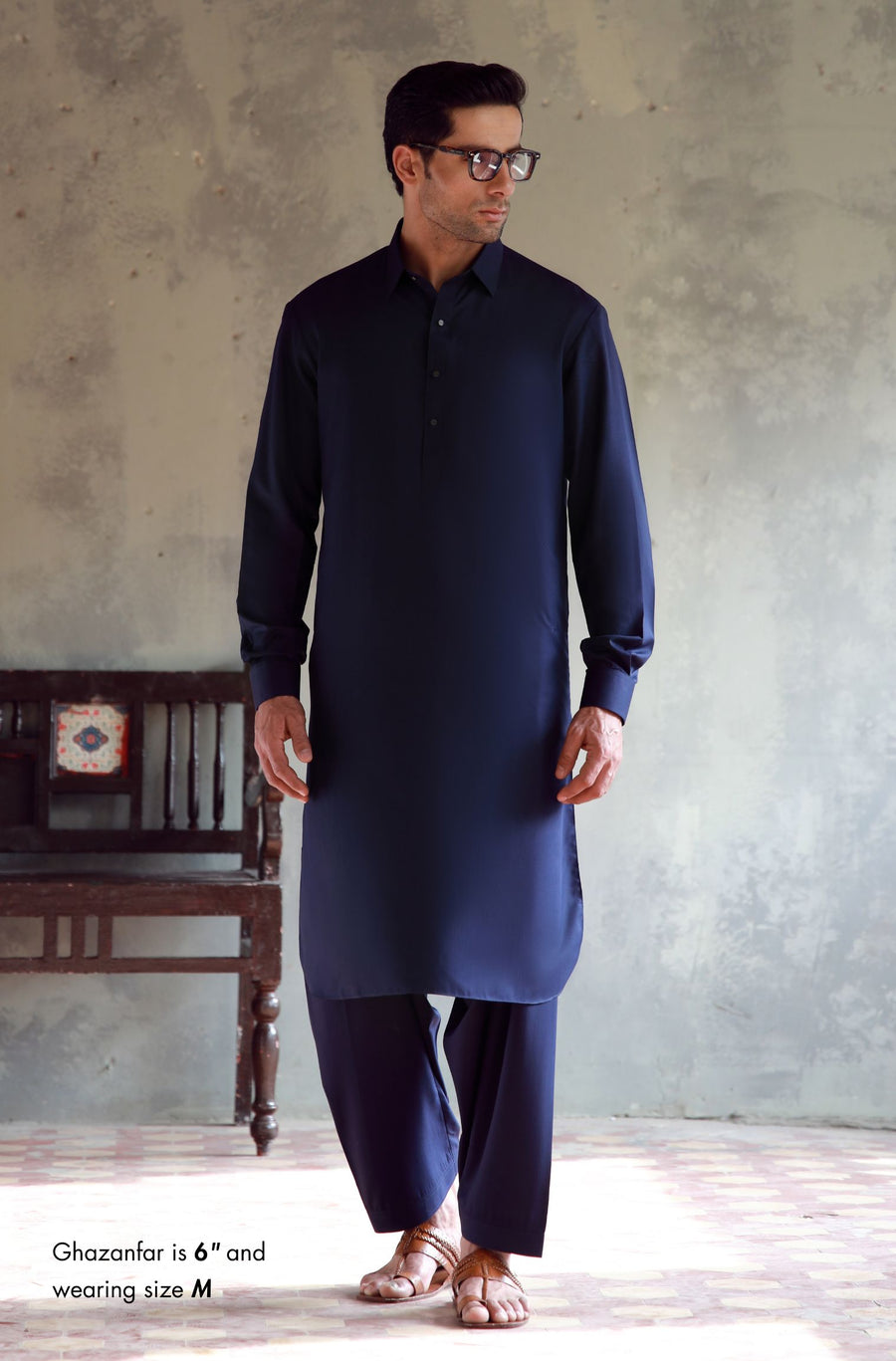 Classic Kameez Shalwar - Midnight Blue (Men)