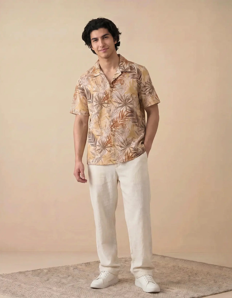 MEN’S PRINTED PREMIUM COTTON SHIRT