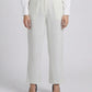 LINEN BOOT-CUT TROUSERS