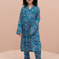 GIRLS TEAL BLUE SHIRT & TROUSER