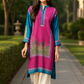 01 Piece Ready to Wear Printed Silk Shirt