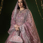 rang-e-bahar net Tea rose pink 4Pc suit nayab-26-S