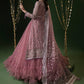 rang-e-bahar net Tea rose pink 4Pc suit nayab-26-S
