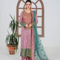 rang-e-bahar net pink 4Pc suit SJ-1027-S