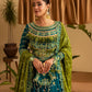 rang-e-bahar chiffon Teal 4 pc suit SJ-1042-S