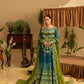 rang-e-bahar chiffon Teal 4 pc suit SJ-1042-S