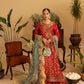 rang-e-bahar chiffon red 4Pc suit SJ-1067-S
