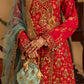 rang-e-bahar chiffon red 4Pc suit SJ-1067-S