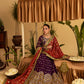 rang-e-bahar chiffon Plum purple 4 pc suit SJ-1040-S