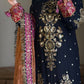 rang-e-bahar Chiffon Black 4Pc suit SJ-1019-S