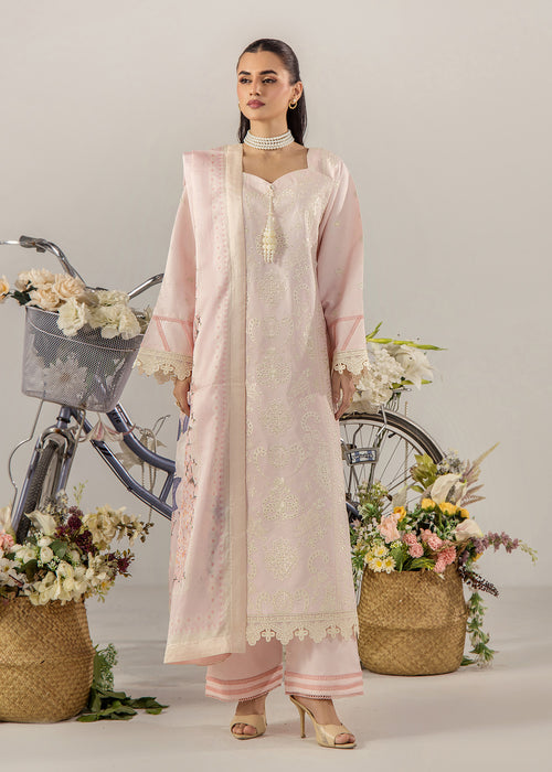 breeze - lawn 26 Lawn baby pink 3Pc suit SJ-1092-S