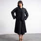 Ban Collar Wool Coat Jacket