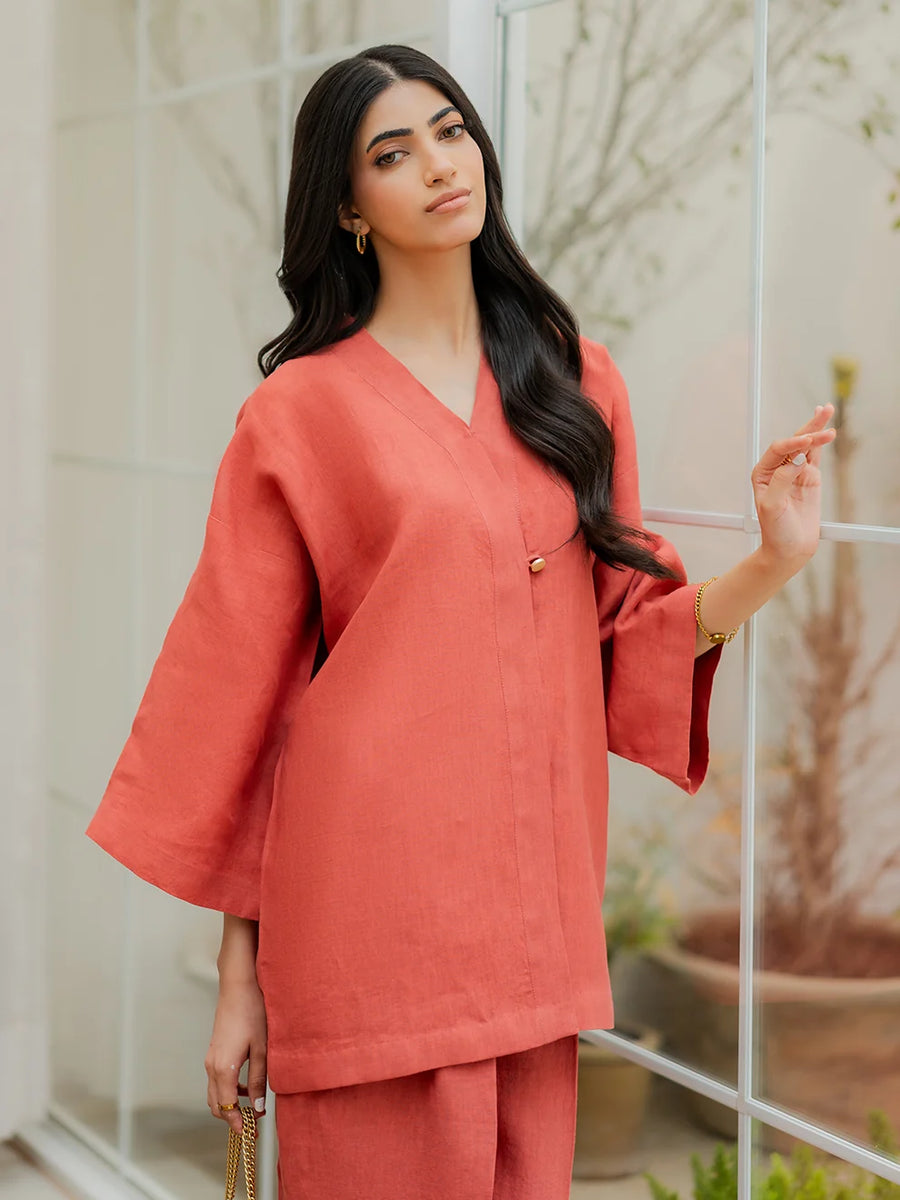 Terracotta- 2Pcs Linen Set