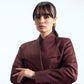 Rust Long A-Line Coat