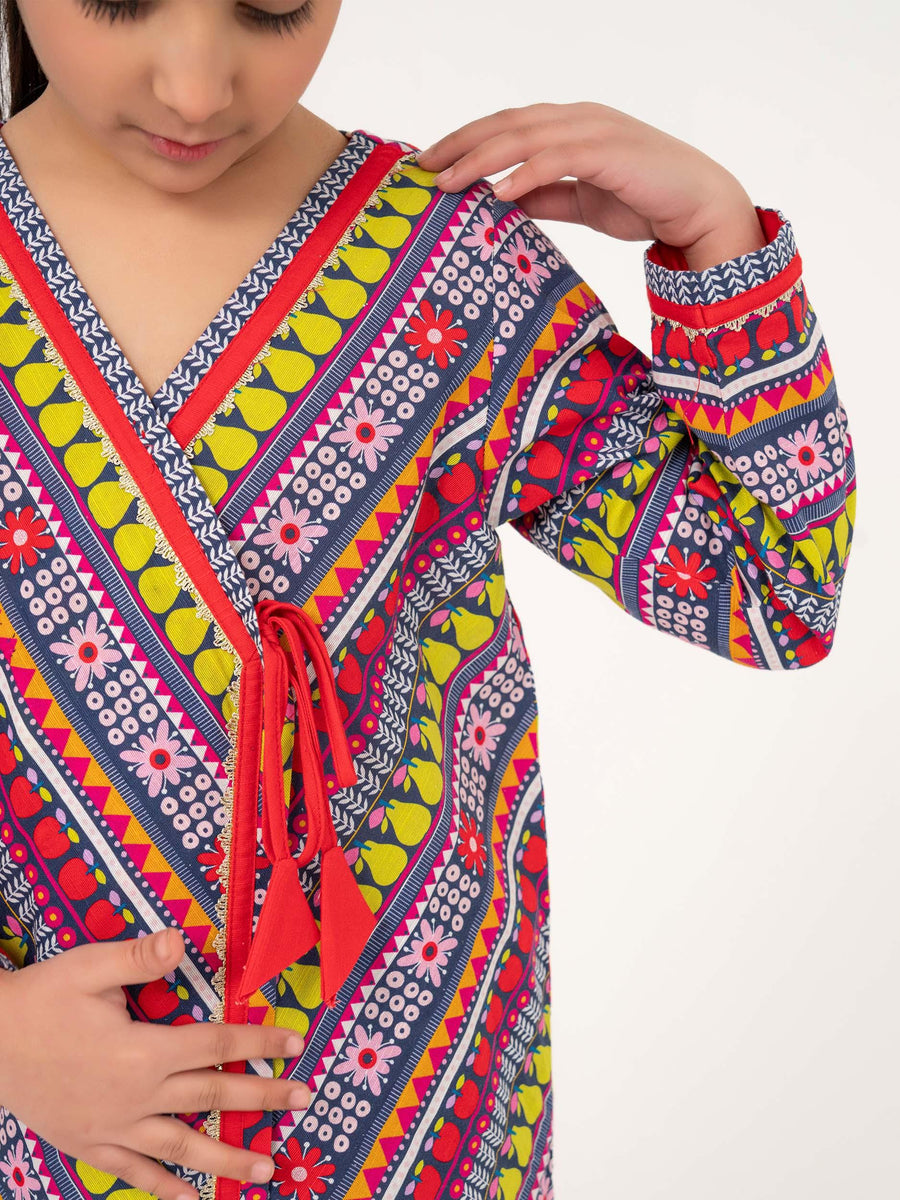 GIRLS KHADDAR SHIRT & SHARARA
