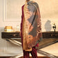 Maroon Khat Odhni
