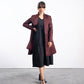Rust Long A-Line Coat