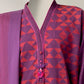 Purple Jacquard Embroidered 3Pc Stitched