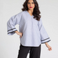 JHONNY COLLAR CURVED HEM SHIRT
