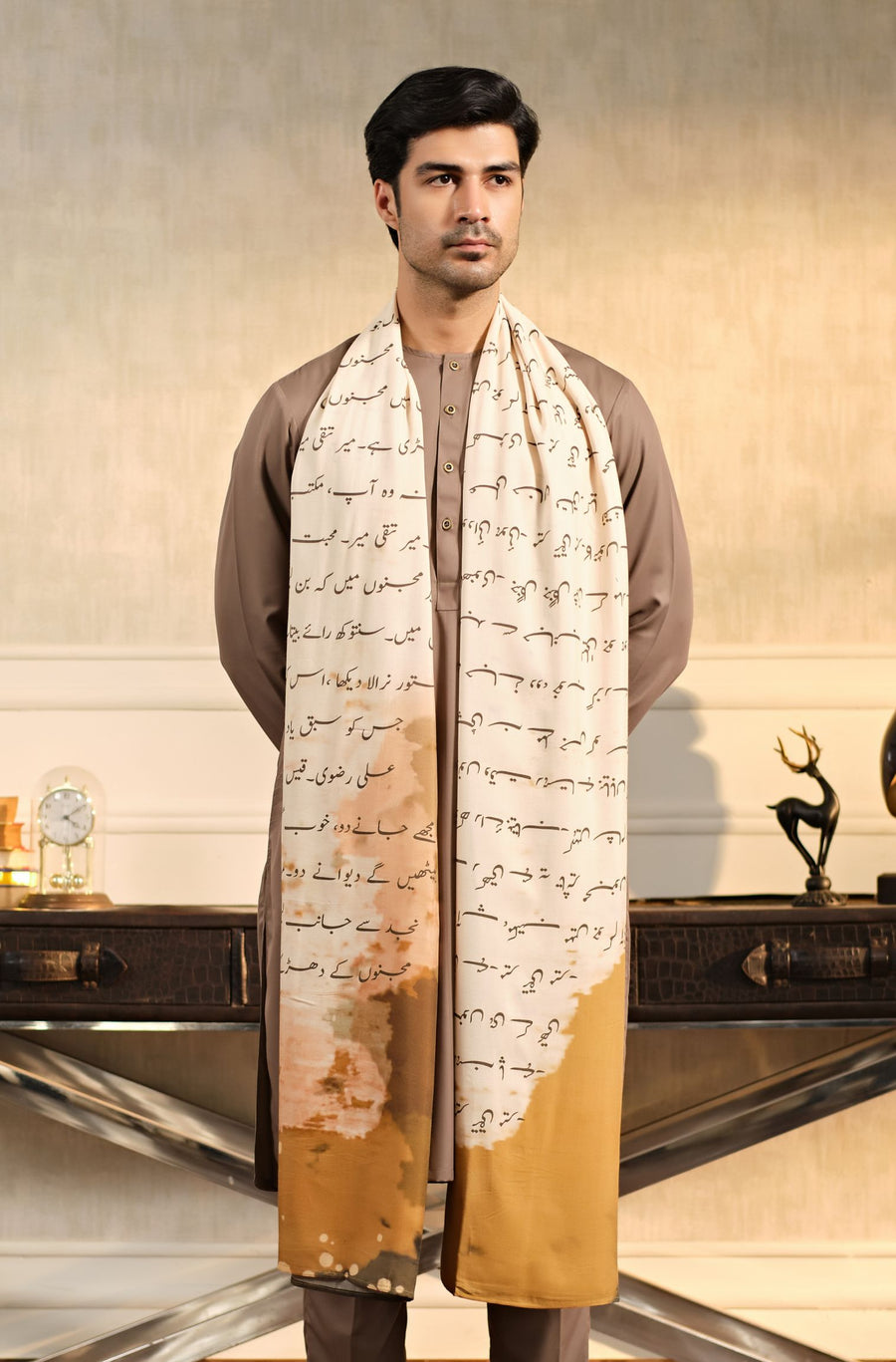 Beige Khat Odhni
