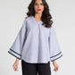 JHONNY COLLAR CURVED HEM SHIRT