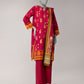 Pink Lawn Printed Unstitched 3Pc