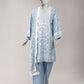 Blue Lawn Paste Printed Unstitched 3Pc