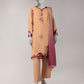 Brown Doria Embroidered Unstitched 3Pc