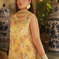 03 Piece Unstitched Embroidered With Printed Chiffon Dupatta Komal Lawn