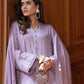 03 Piece Unstitched Embroidered Fancy Jacquard Peach With Velvet