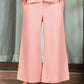 JACQUARD WIDE LEG TROUSER