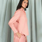 JACQUARD COLLARED BACK TALE SHIRT
