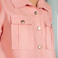 JACQUARD CROPPED SHIRT WITH FLAP POCKETS