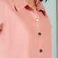 JACQUARD PANELED CROPPED SHIRT