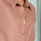 JACQUARD PANELED CROPPED SHIRT