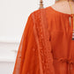 Jahaan Embroidered Dupatta - Burnt Orange