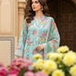 03 Piece Stitched Embroidered with cutwork embroidered chiffon dupatta