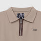 Quarter Zip-Up Polo Shirt