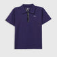 Quarter Zip-Up Polo Shirt