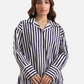 Oversized striped shirt