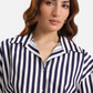 Oversized striped shirt