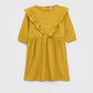 FLOUNCE-TRIMMED DRESS
