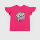 Ruffled sleeve T-shirt
